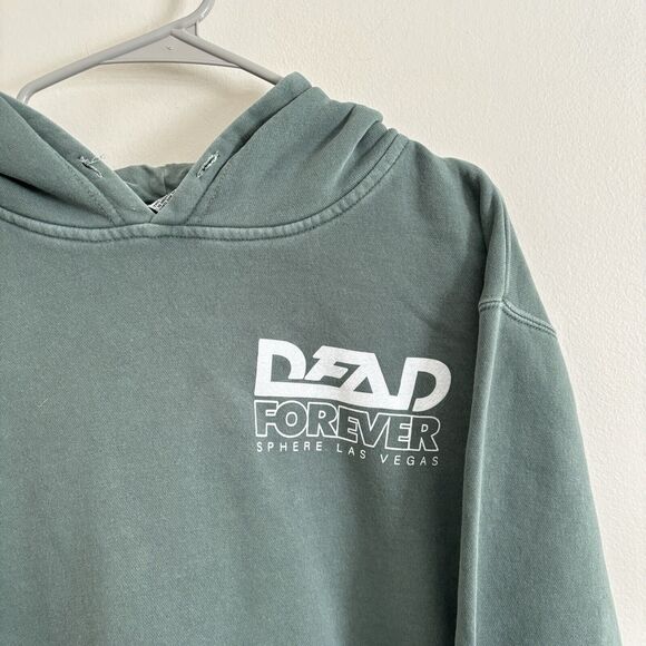 Grateful Dead Forever Hoodie Mens Large Green Sphere Las Vegas Merch Sweatshirt - Picture 3 of 10